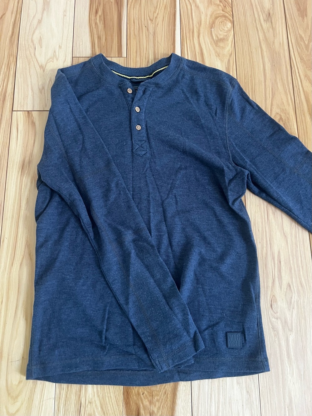 VTG 1946 Men's Indigo Henley Long Sleeve